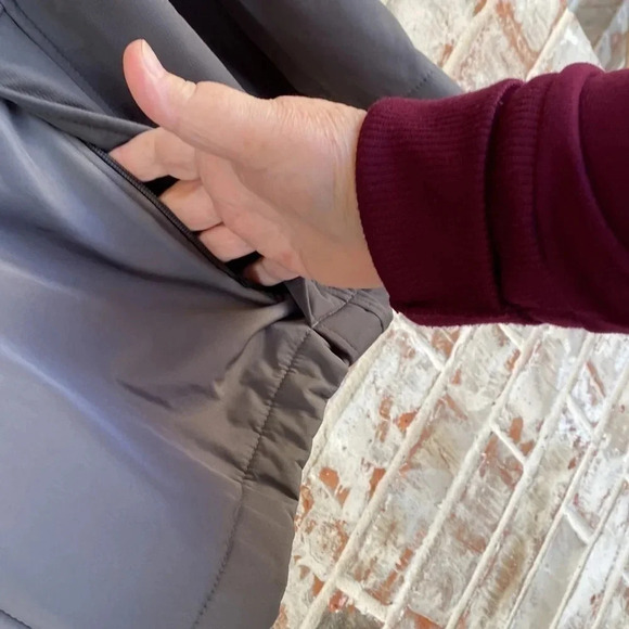 Polar Edge Two Tone Gray Waterproof Fleece Lined Hooded Full Zip Jacket - Picture 3 of 10